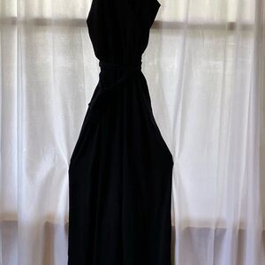 Justify Black spaghetti  strap Jumpsuit Cocktail Wide Leg